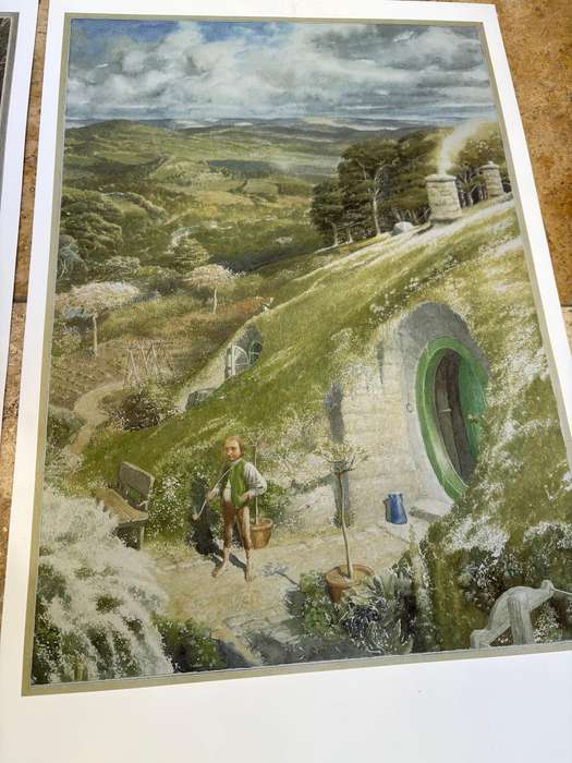 Tolkien The Hobbit Poster Collection 6 Allen Lee Prints Lord of the rings