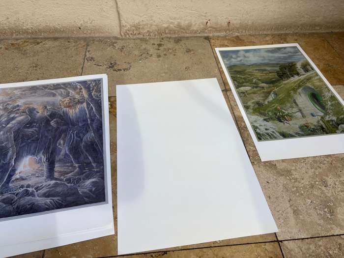 Tolkien The Hobbit Poster Collection 6 Allen Lee Prints Lord of the rings