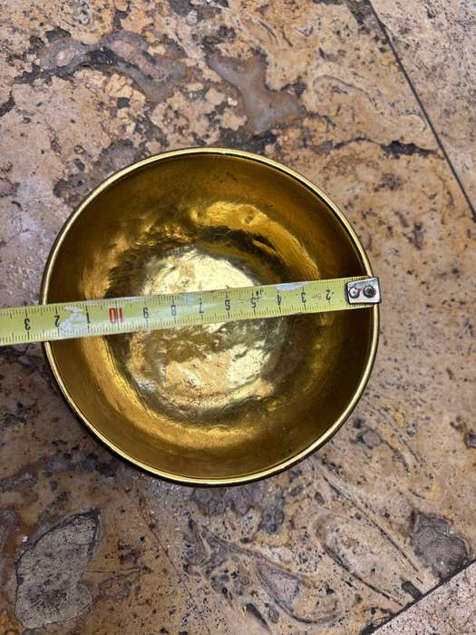 Vintage Brass pot pourri bowl with contents