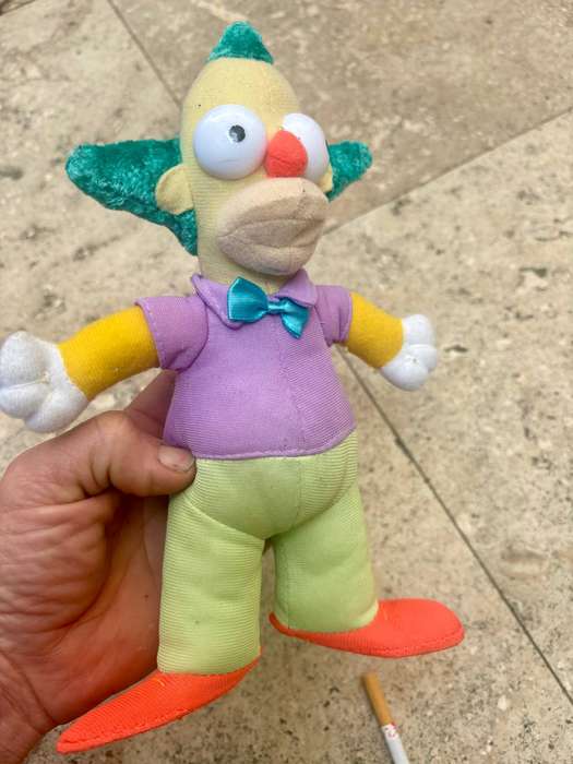 The Simpsons  plush doll of Krusty the clown