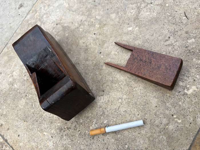 Antique wood compass plane