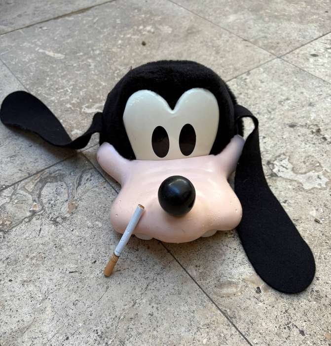 Vintage 90s Disney goofy SnapBack hat hard plastic USA
