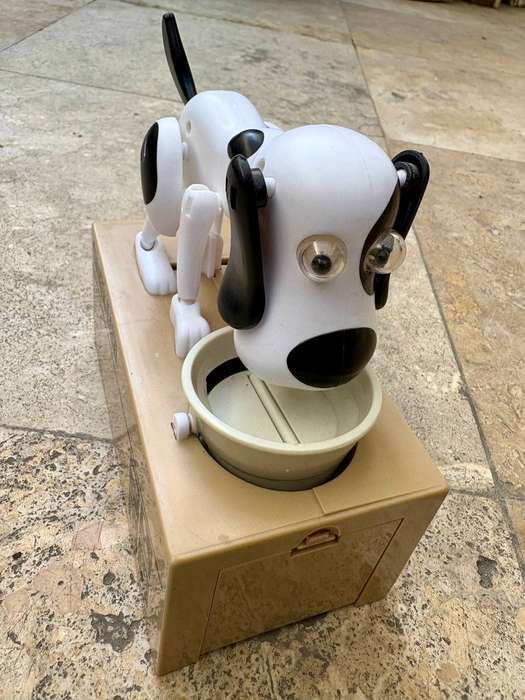 My dog piggy bank hungry coin Choken Bako automated money box