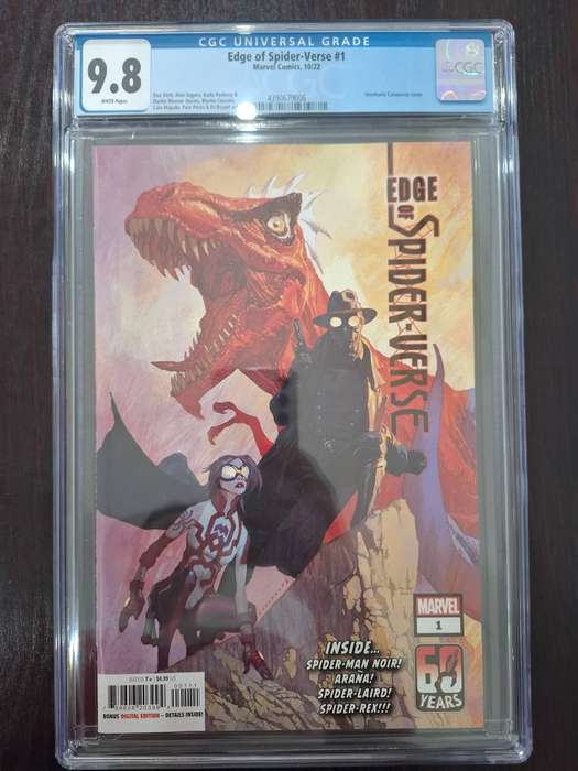 Edge of Spider-Verse #1A, CGC 9.8 graded comic