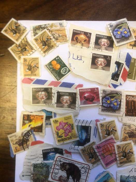 Mixed bulk lot of Rhodesian stamps