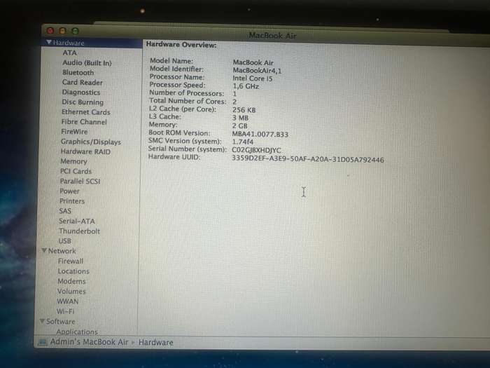 Laptop Clearance : Apple Macbook Air A1370