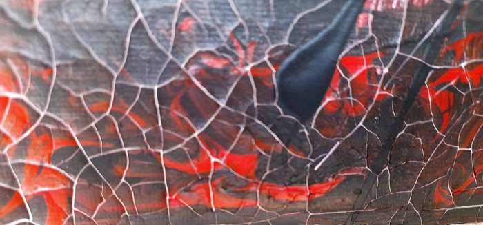 4 Acrylic Abstract Art Paintings On Canvas ( 38 cm x 29 cm ) And ( 48 cm x 29 cm )