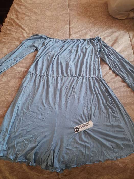 Light Blue Long Sleeve Romper ( New and Unused )