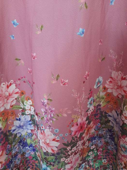 Pink Floral Midi Dress. Second-hand. Only been worn