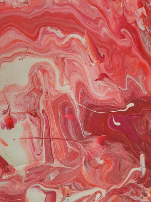 Pink Acrylic Painting On Acrylic Paper
