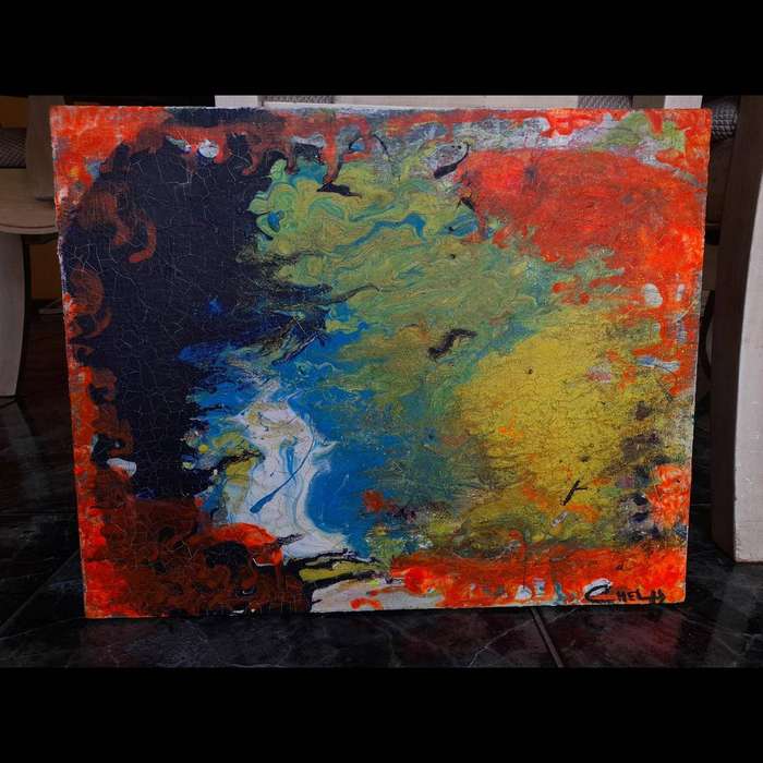 Whispers of the Unknown | Acrylic Abstract Art Painting On Canvas