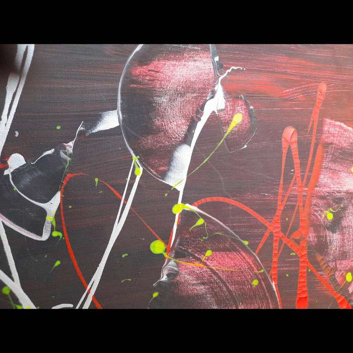 Kinetic Echoes | Acrylic Abstract Art Painting On Canvas