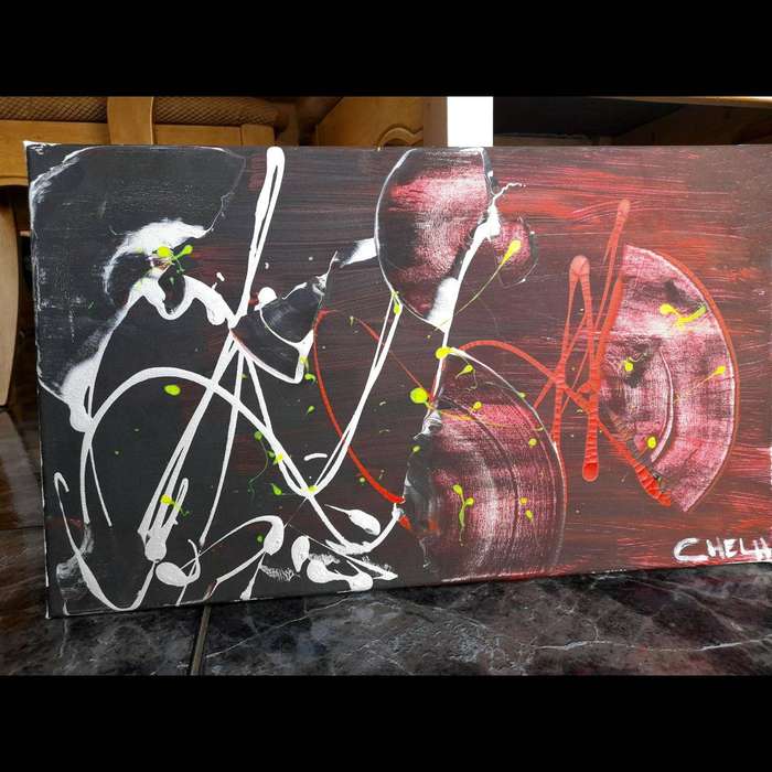 Kinetic Echoes | Acrylic Abstract Art Painting On Canvas
