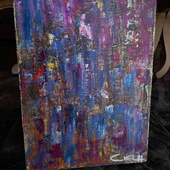Mystic Rainfall | Acrylic Abstract Art Painting On Canvas