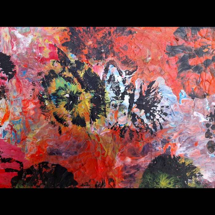 Floral Pulse | Acrylic Abstract Art Painting On Canvas