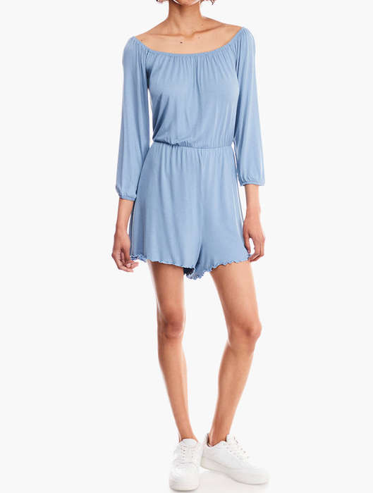 Light Blue Long Sleeve Romper ( New and Unused )