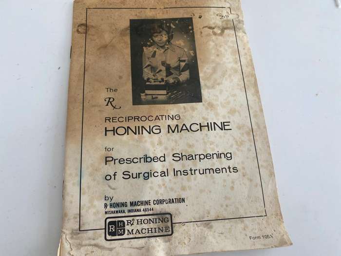 USA-made Honing Sharpening Machine. - For Prescribed Sharpening of Surgical Instruments.