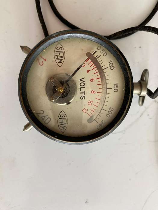 Vintage 12 and 240 Volt Meter.