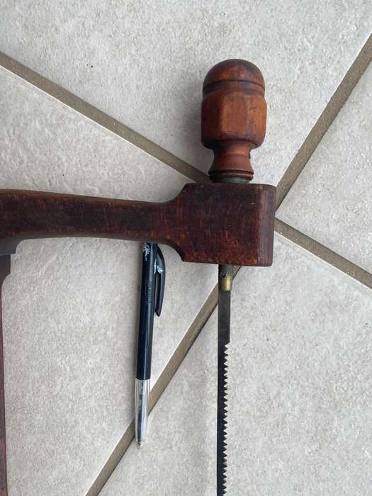 Vintage frame saw. - Looks like beech and boxwood.