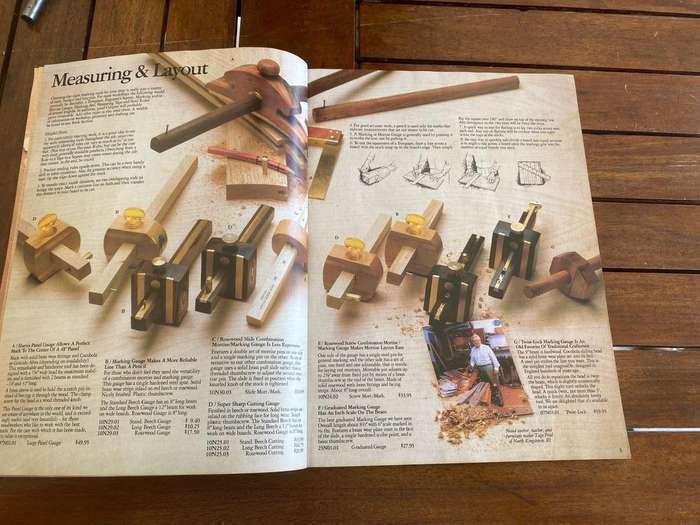 The 1995 Garrett Wade Tool Catalog.