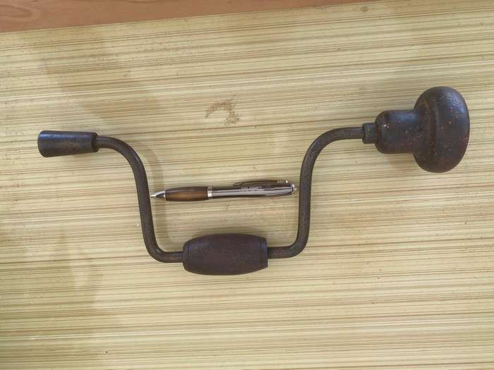 Unmarked Vintage Drill Brace.