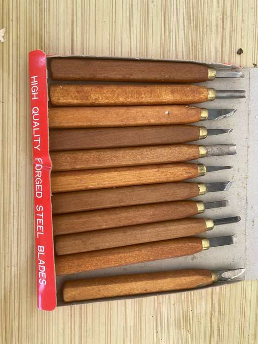 Set of 11 - Very Sharp New Japanese Carving Chisels for Softer Materials.