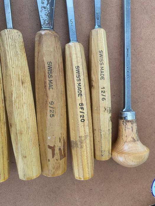 11 Swiss-made Wood Carving  Chisels.