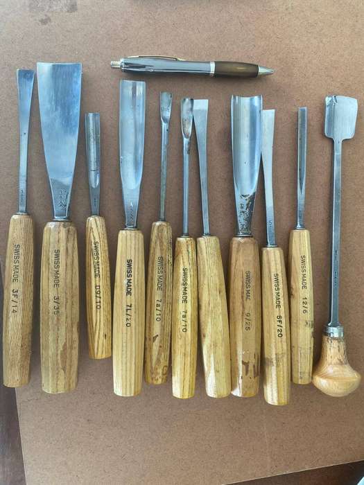 11 Swiss-made Wood Carving  Chisels.