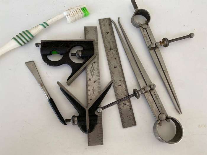 Beautiful Brown Sharp Combination Square set.  - Apparently, in the Same Class as Starrett.