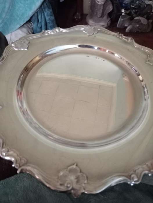 2 ANTIQUE DENEMARK EPNS TRAYS