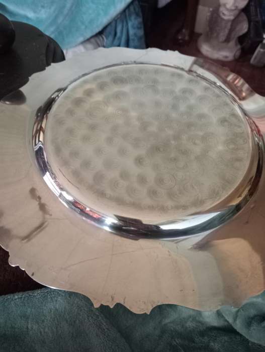 2 ANTIQUE DENEMARK EPNS TRAYS