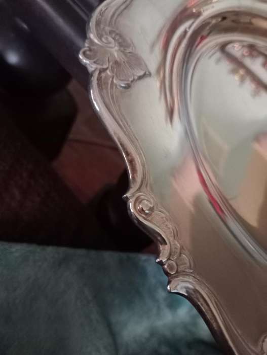 2 ANTIQUE DENEMARK EPNS TRAYS