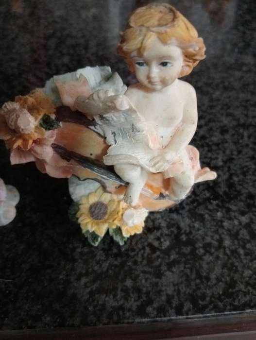 2 Vintage collectable fairy ornaments