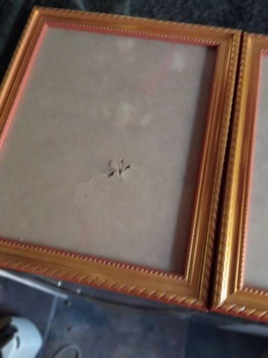 2 VINTAGE FRAMES WITH GLASS