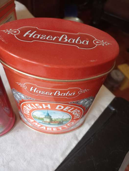 2VINTAGE TURKISH DELIGHT TINS