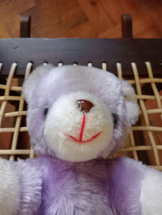 VINTAGE 30CM PURPLE STUFFED BEARLIKE NEW