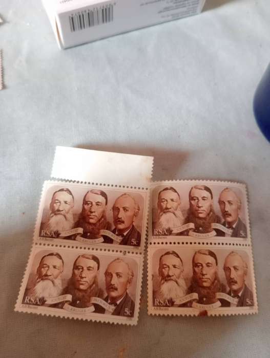 4 NEW UNUSED 1980 PAARDEKRAAL 100 EAR ANNIVERSAR STAMPS