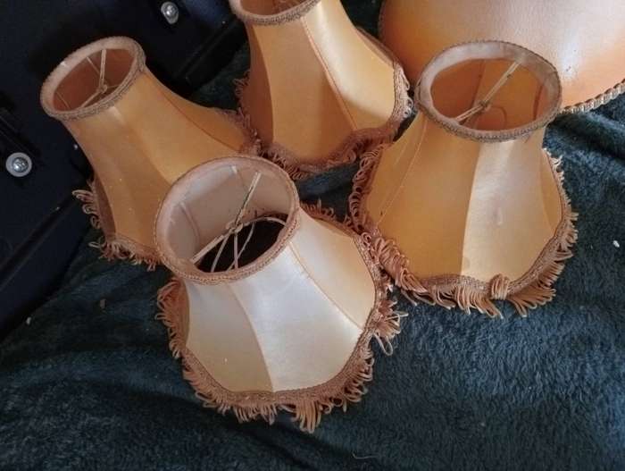 5 SMALL LAMP SHADES