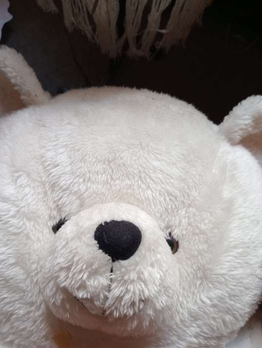 VINTAGE 65CM  STUFFED WHITE BEAR