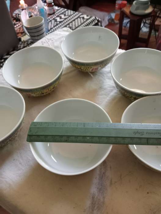 6 VINTAGE 11CM RICE EYE BOWLS