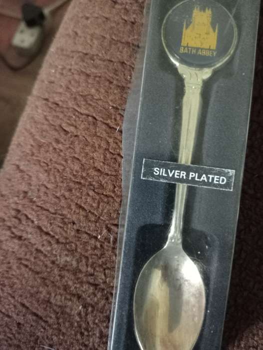 VINTAGE BATH ABBEY SILVERPLATED TEASPOON