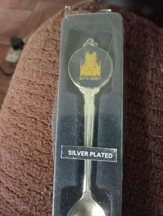 VINTAGE BATH ABBEY SILVERPLATED TEASPOON