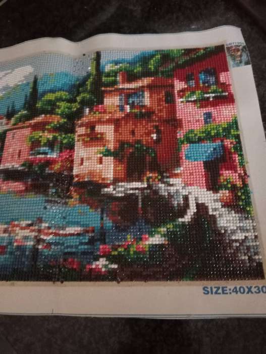 VINTAGE  BEADED TAPESTRY