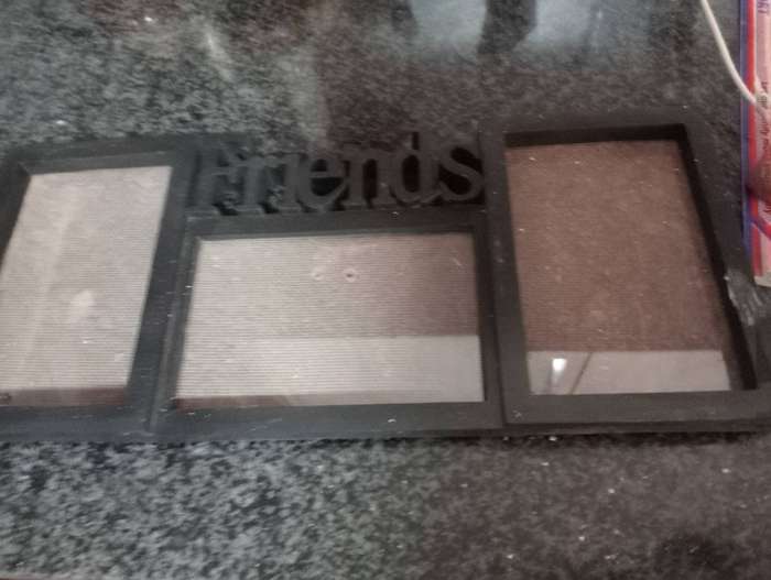 VINTAGE PLASTIC FRAME WITH GLASS