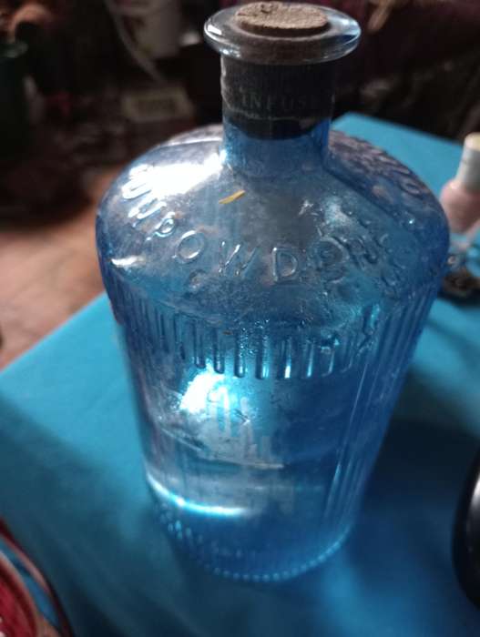 ANTIQUE CHEMIST GUNPOWDER BOTTLE