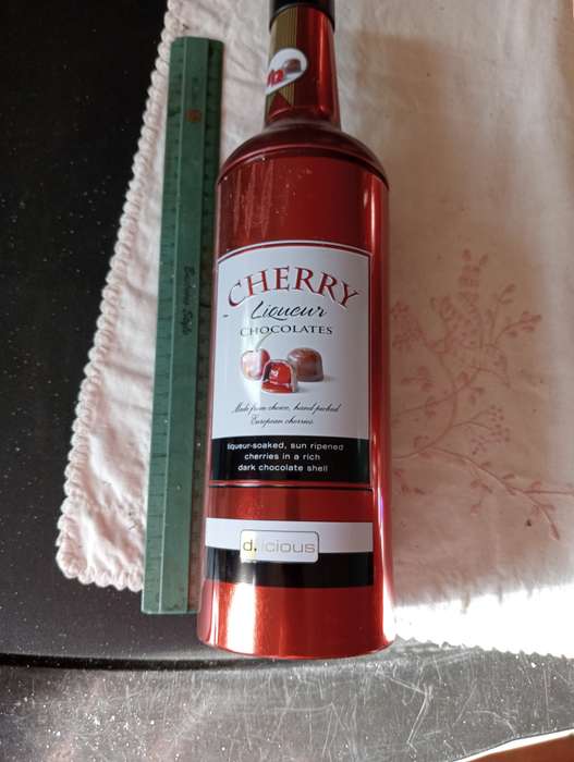 2 EMPTY CHERRY LIQUEER TINS