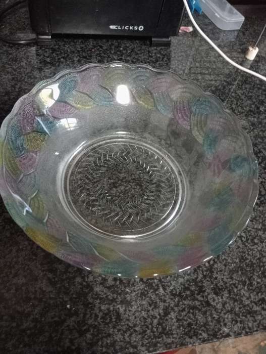 VINTAGE COLOURFULL GLASS BOWL