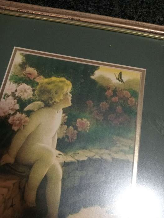 VINTAGE FRAMED PRINT WITH GLASS 2
