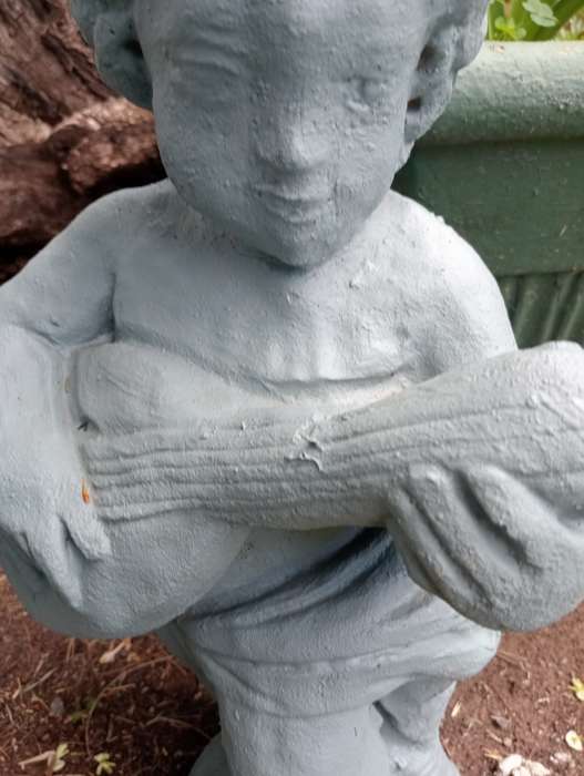 VINTAGE GARDEN BOY  STATUE