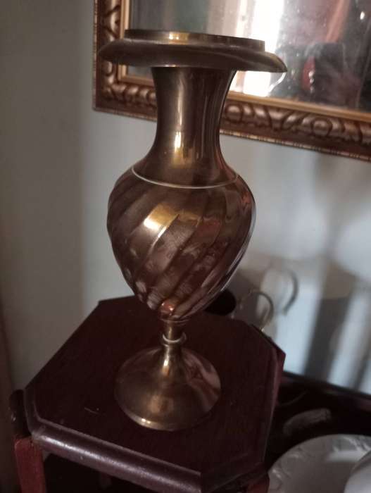 VINTAGE BRASS VASE